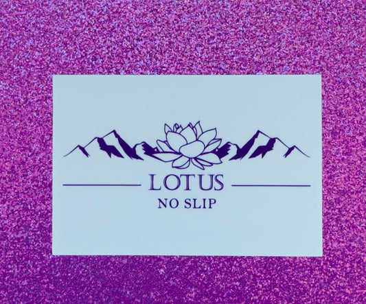 Lotus No Slip logo sticker - Plum
